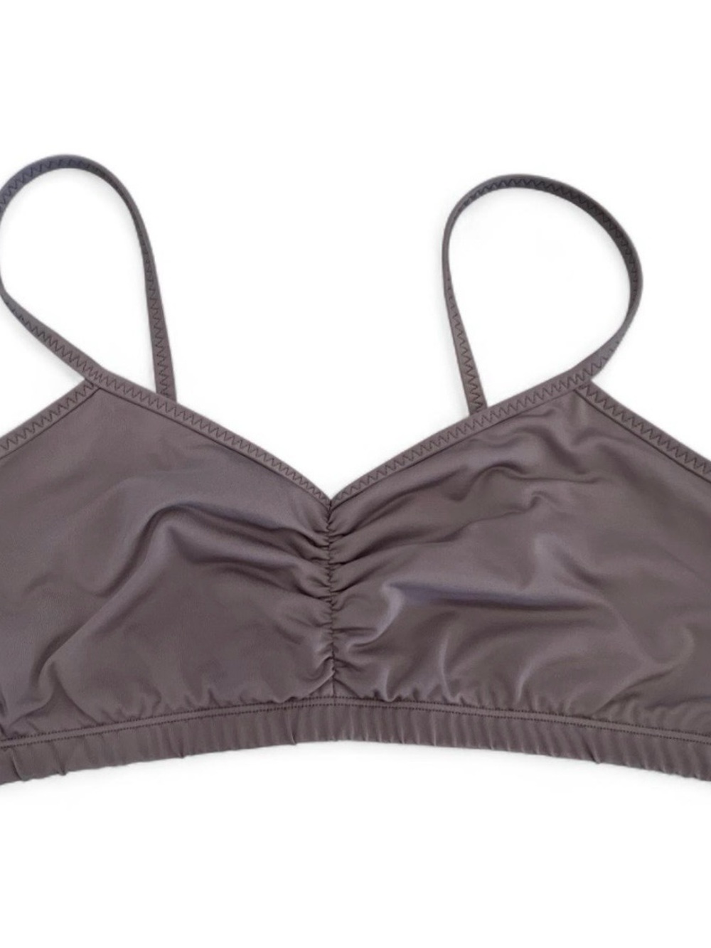 Women’s Ruched Sports bra in grey